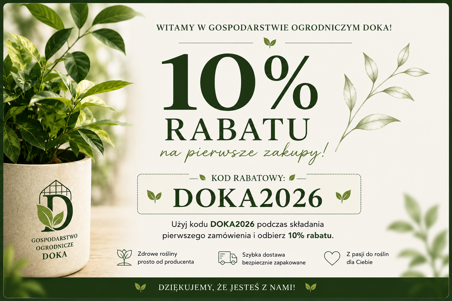 Rabat 10% na pierwsze zakupy